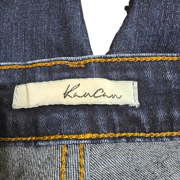 Kancan Miranda Distressed Raw Hem Skinny Crop Jeans Sz 24 - Picture 6 of 10